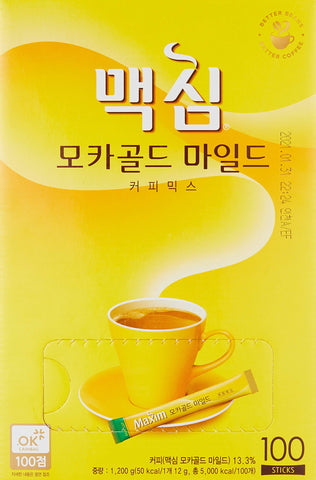 Maxim Korean Coffee Mocha Gold Instant Coffee - 100pks