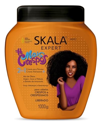 Skala - Expert - Creme de Tratamento 2 em 1 Mais Crespos - More Curls 2 in 1 Treatment Cream Net 33.81 Oz - Ella Direct